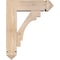 Ekena Millwork Merced Arts and Crafts Smooth Bracket w/ Offset Brace, Douglas Fir, 5 1/2"W x 16"D x 20"H BKT0604X16X20MRC03SDF - alternate 4